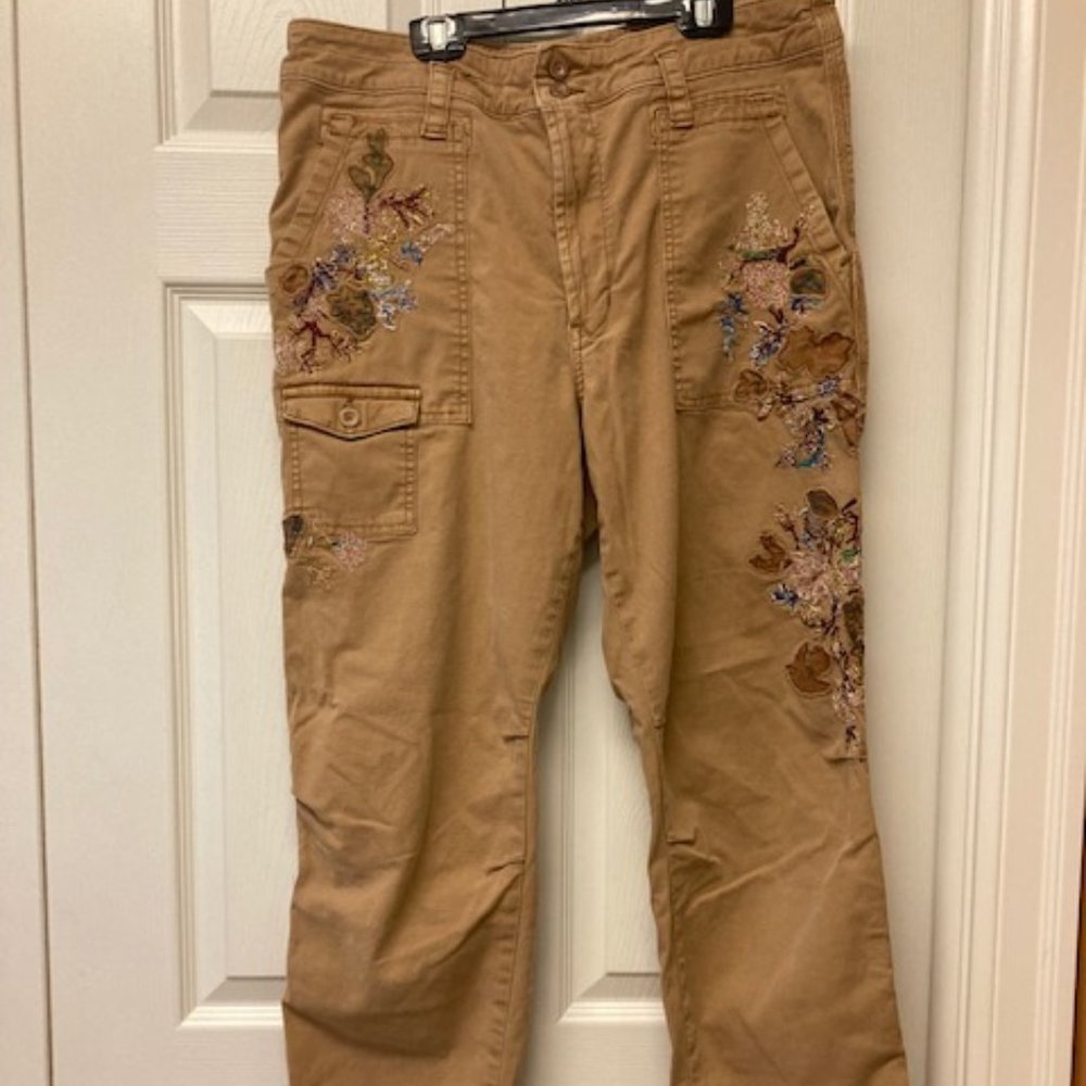 Anthropologie "The Wanderer" Utility Pant Floral size 32